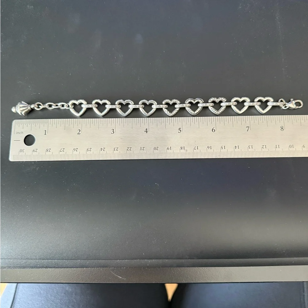 Brighton Open Heart Silver Bracelet - Picture 3 of 4
